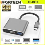 تبدیل Ifortech Type-C to HDMI/USB3.0/Type-C - Image 2